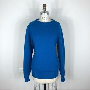 The Fox Collection | Blue Wool Oversized Sweater